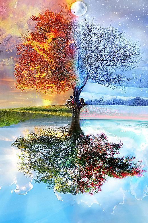 4 Seasons Diamond Painting Diamond Art Kit