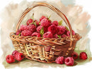 Artisan Raspberry Basket - Diamond Painting Kit