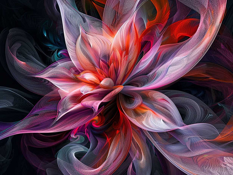 Flame of the Blossom: A Diamond Painting Masterpiece