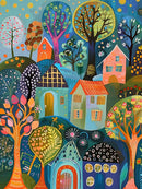 Whimsical Folk Art Village