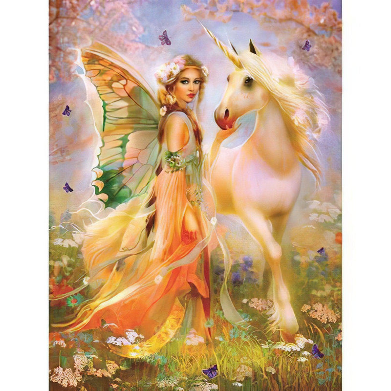 Angel And Unicorn Diamond Painting Diamond Art Kit