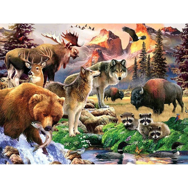 Animal World Diamond Painting Diamond Art Kit