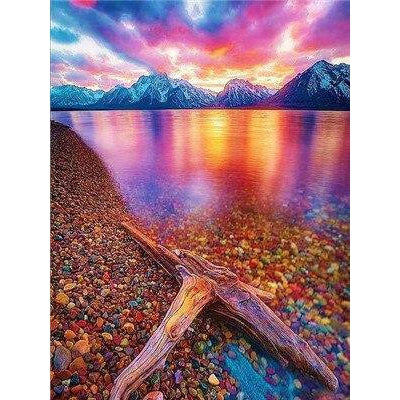 Aurora Lake Diamond Painting Diamond Art Kit