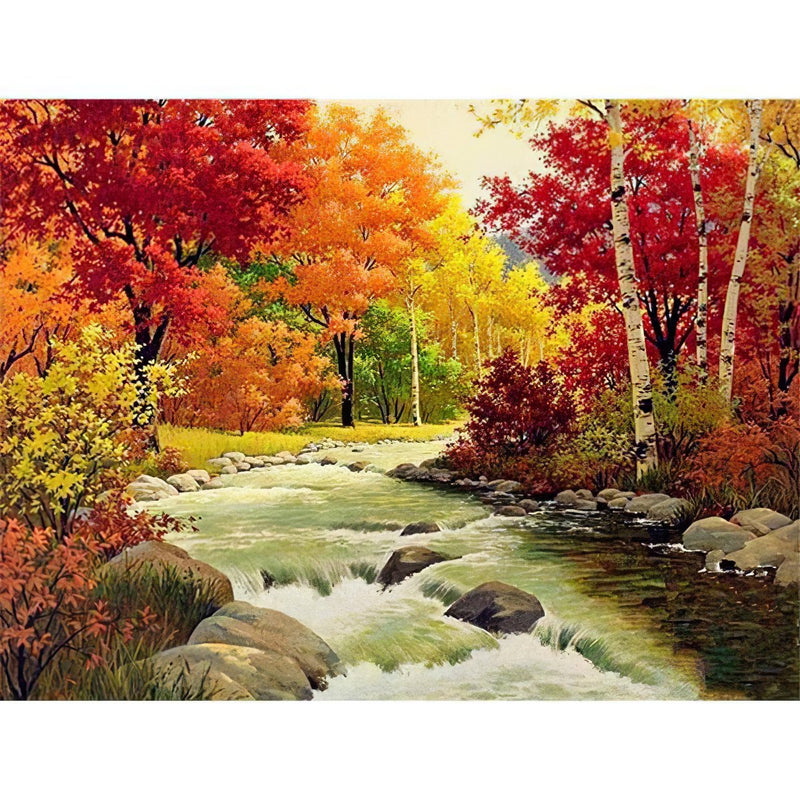 Autumn Trees Diamond Painting Diamond Art Kit