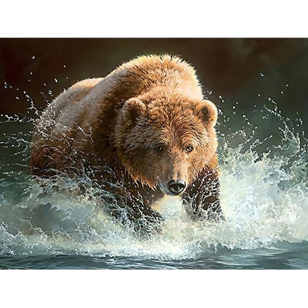 Bear Drinking Water Diamond Painting Diamond Art Kit