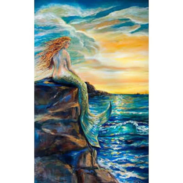 Beautiful Night And Mermaid Diamond Painting Diamond Art Kit