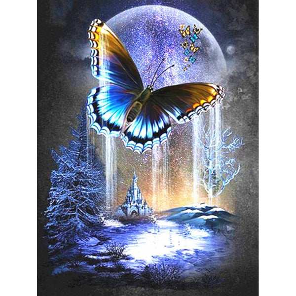 Butterfly Moon Diamond Painting Diamond Art Kit