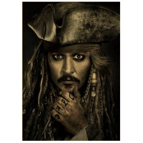 Captain Jack Sparrow Diamond Painting Diamond Art Kit