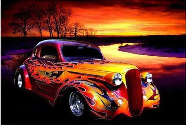 Colorful Car Diamond Painting Diamond Art Kit