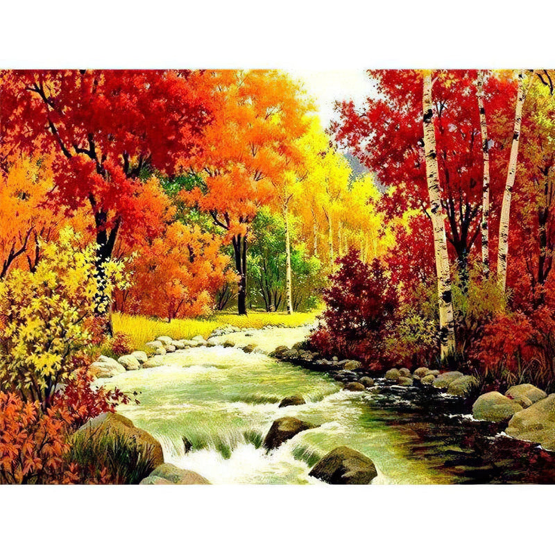 Colorful Forest Diamond Painting Diamond Art Kit