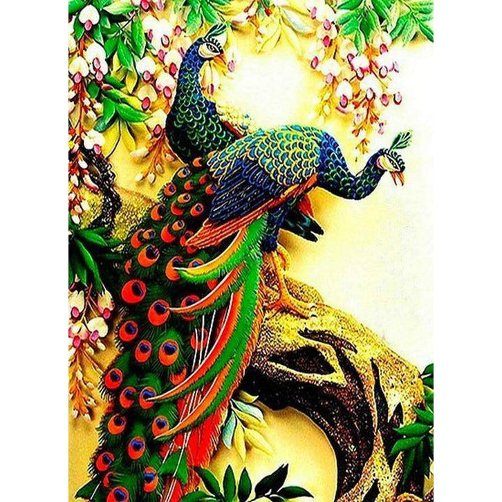 Colorful Peacock Diamond Painting Diamond Art Kit