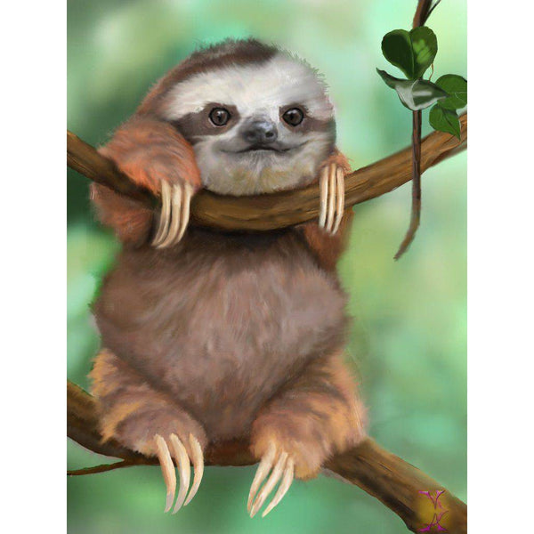 Cute Sloth Tree Diamond Painting Diamond Art Kit