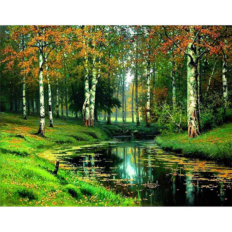 Dark Waters And Forest Diamond Painting Diamond Art Kit