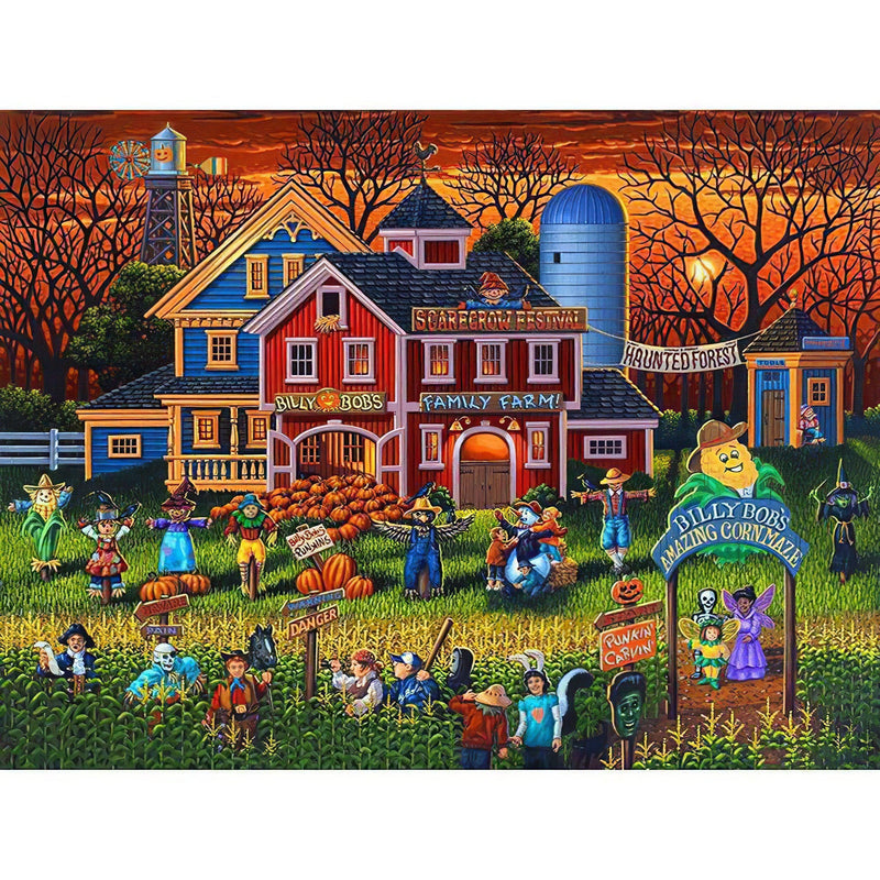 Farm House Halloween Diamond Painting Diamond Art Kit