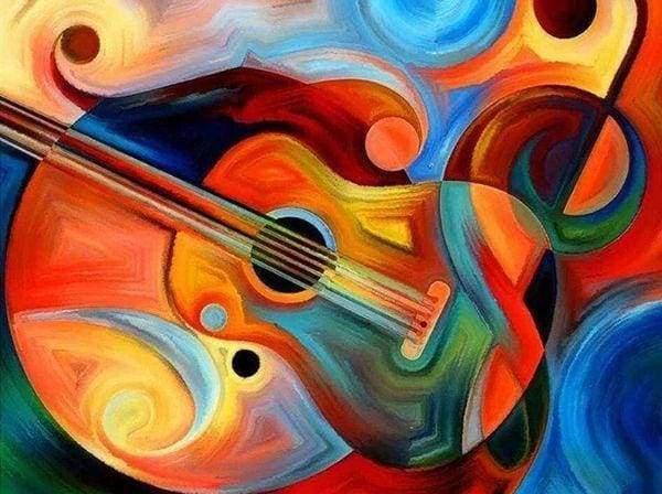 Guitar Design Diamond Painting Diamond Art Kit