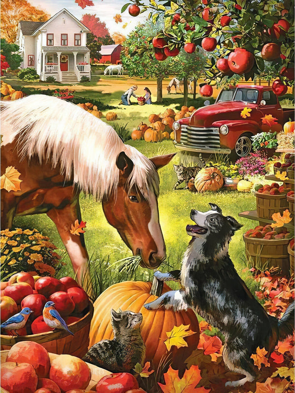 Halloween Horse And Dog Diamond Painting Diamond Art Kit