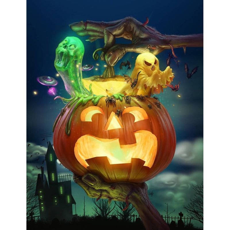 Halloween Pumpkin House Diamond Painting Diamond Art Kit