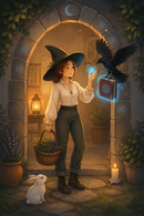The Moonlit Witch’s Message (Made in USA | Ships From USA)