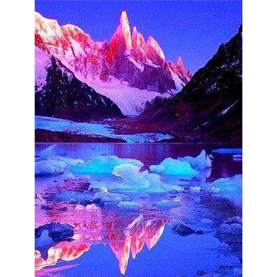 Ice Mountain Rive Diamond Painting Diamond Art Kit