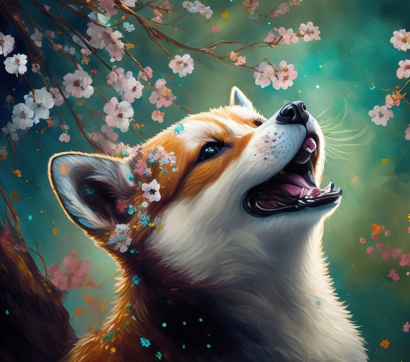 Japanese Shiba Inu Diamond Painting Diamond Art Kit