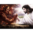 Jesus Vs Evil Diamond Painting Diamond Art Kit