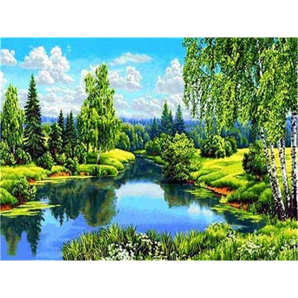 Lovely Green Weather Diamond Painting Diamond Art Kit