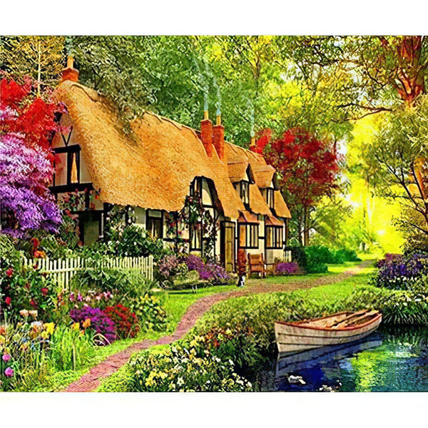 Magnificent Rural House Diamond Painting Diamond Art Kit