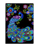 Notebook The Majestic Peacock Diamond Painting Diamond Art Kit