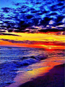 Ocean At Dusk Diamond Painting Diamond Art Kit