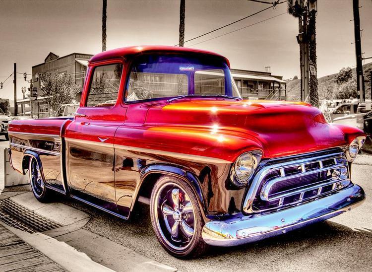 Red Pickup Truck Diamond Painting Diamond Art Kit