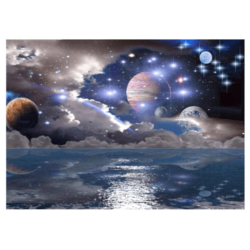 River And Planets Diamond Painting Diamond Art Kit