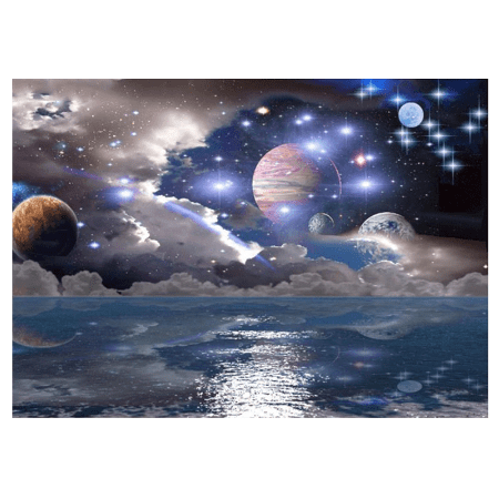 River and Planets Diamond Painting Diamond Art Kit