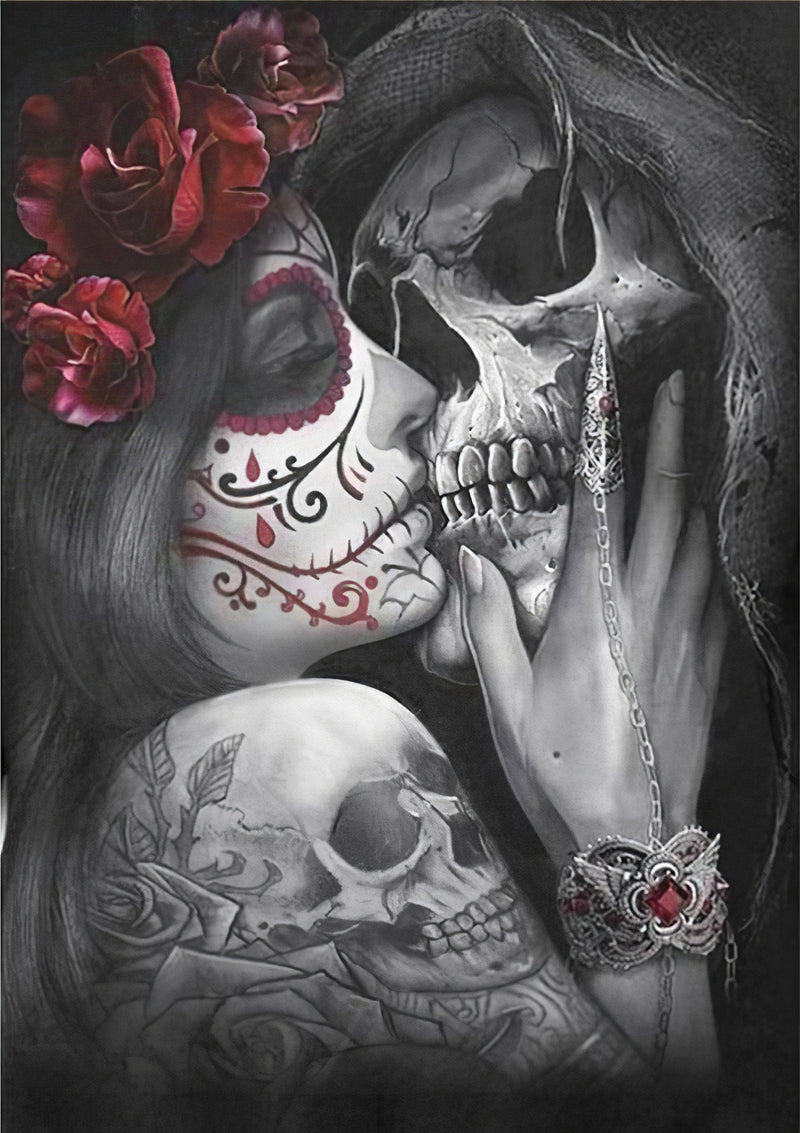 Romantic Skull Diamond Painting Diamond Art Kit