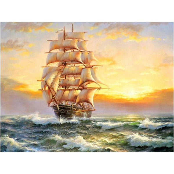 Sailboat Diamond Painting Diamond Art Kit