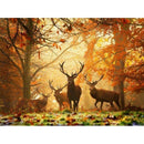 Trees and Deers Diamond Painting Diamond Art Kit