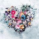 Two Skulls In The Heart Diamond Painting Diamond Art Kit