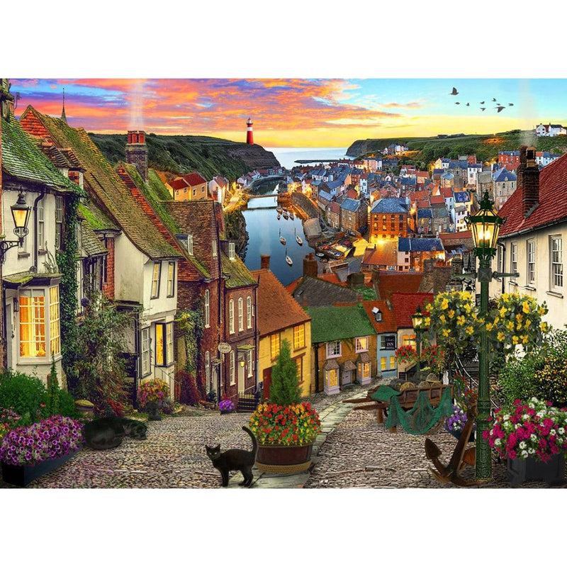 Village Ocean City Street Diamond Painting Diamond Art Kit