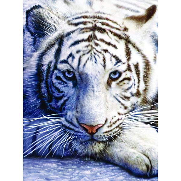 White Tiger Diamond Painting Diamond Art Kit