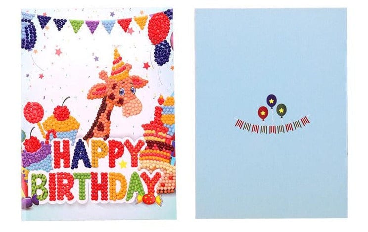 Birthday Card Giraffe.